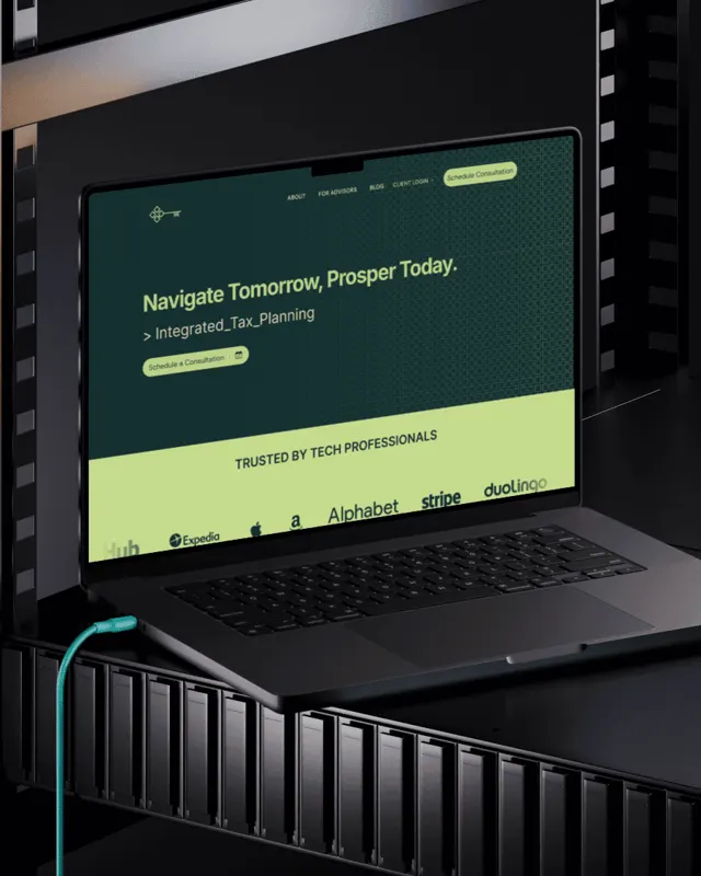 Prospero Wealth website on a laptop