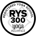 Yoga Alliance RYS 300 Registered Yoga School seal for advanced 300 hour teacher training at Ulu Yoga.