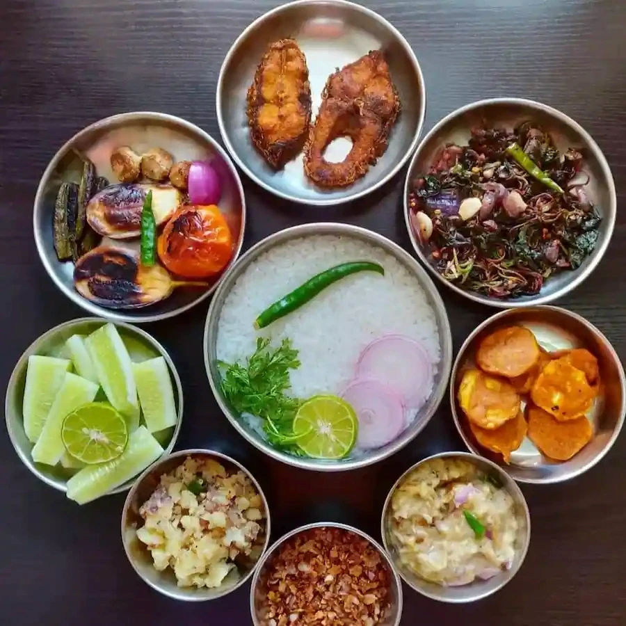 Traditional Odia meal spread
