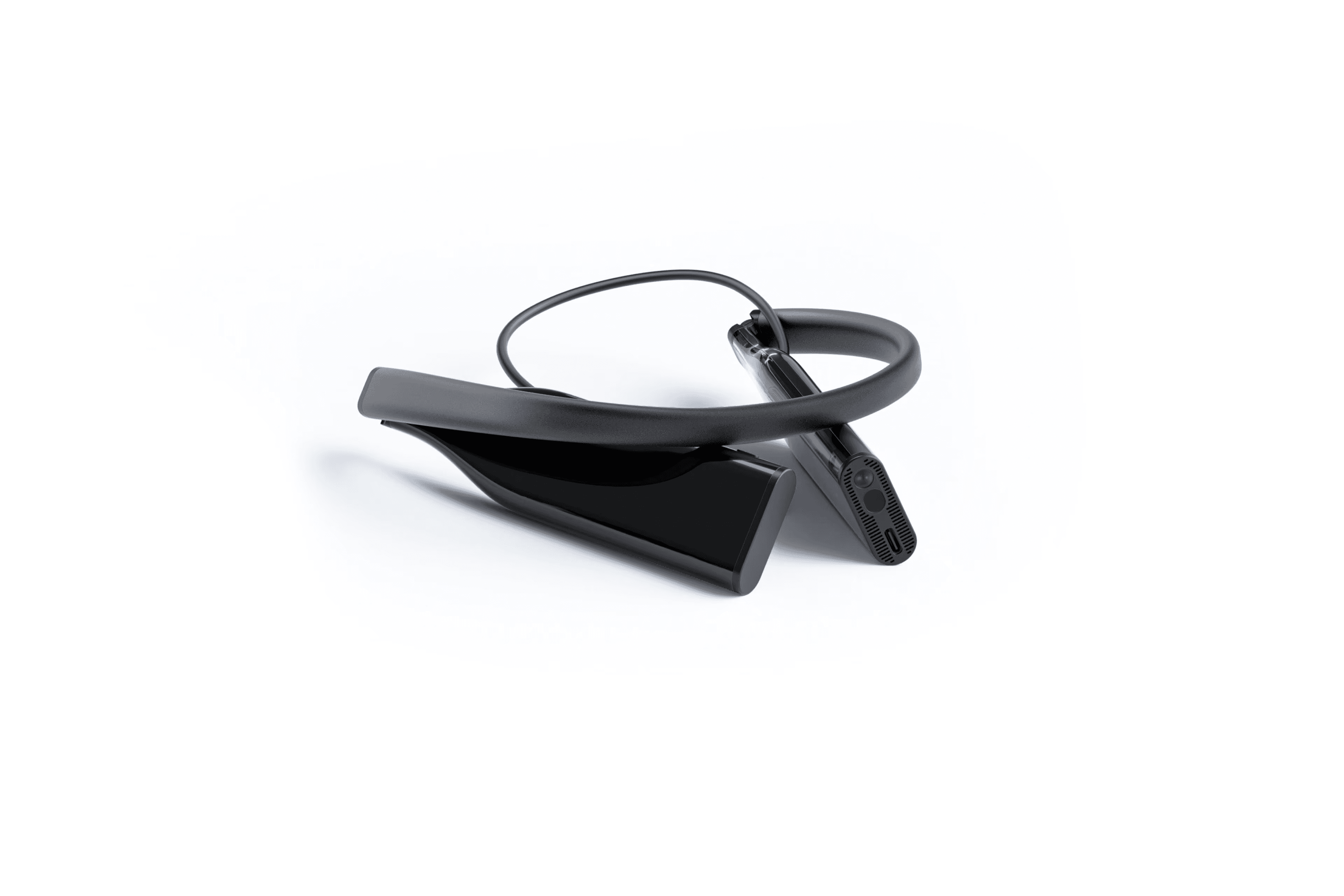 The folded Neckband. © VITURE Inc.
