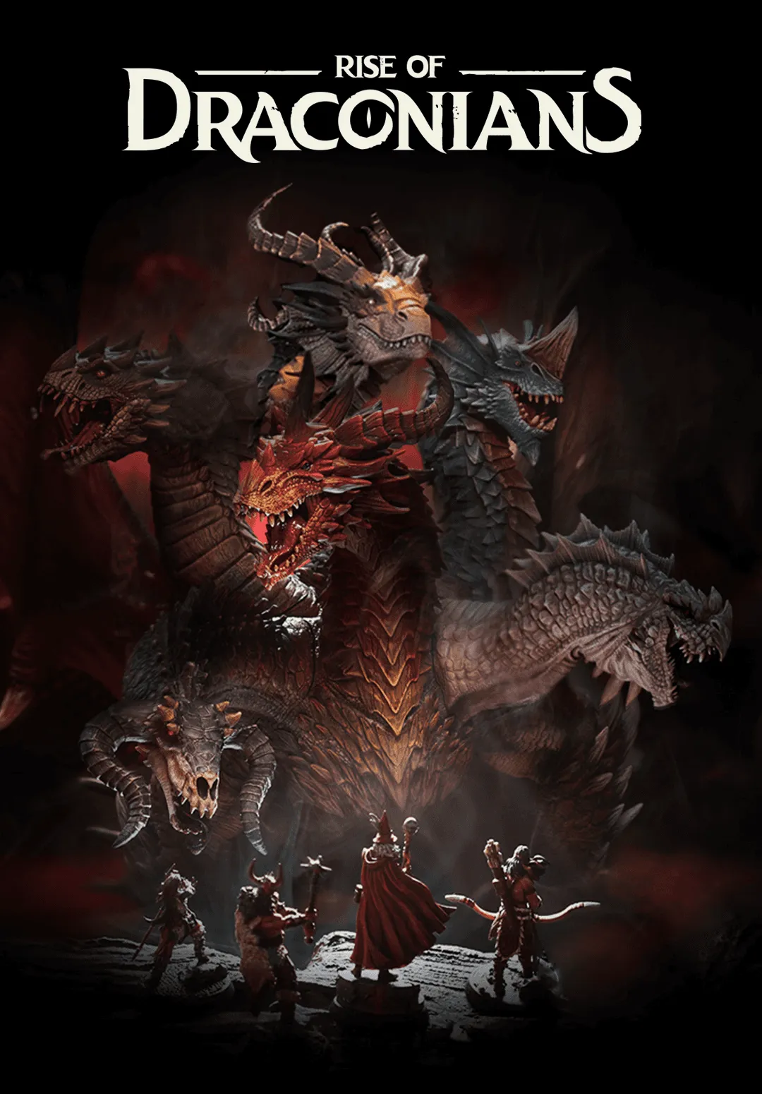Loot Studios’ Izat’al, Dragon Empress, a dragon miniature from the bundle Rise of Draconians.