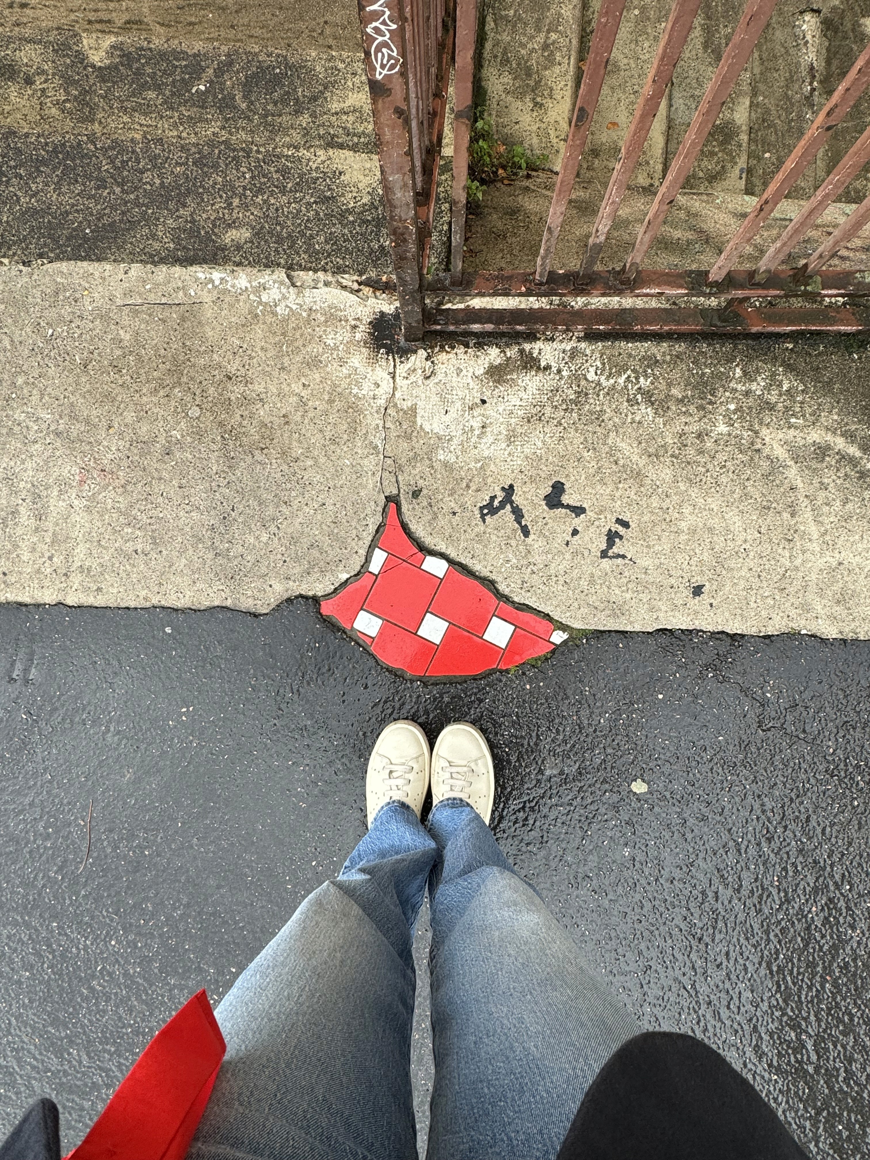 material samples on a grey surface