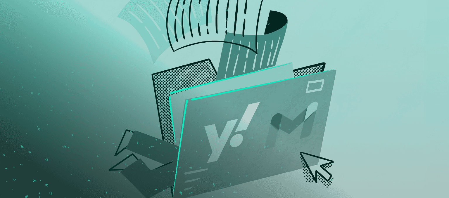 Abstract illustration representing modern email deliverability, featuring analytics charts, approval checkmarks, inbox signals, and performance metrics tied to Google and Yahoo sender standards.