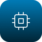 Icon für KI-gestützte Analyse auf der Background Check Plattform.