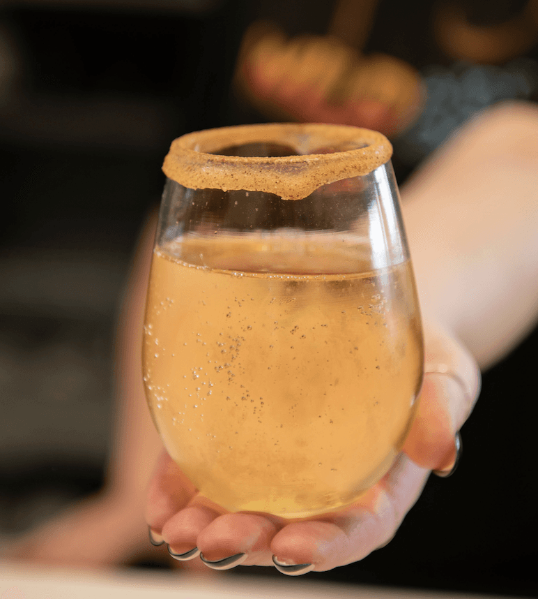 Caramel Apple Spice Mimosa
