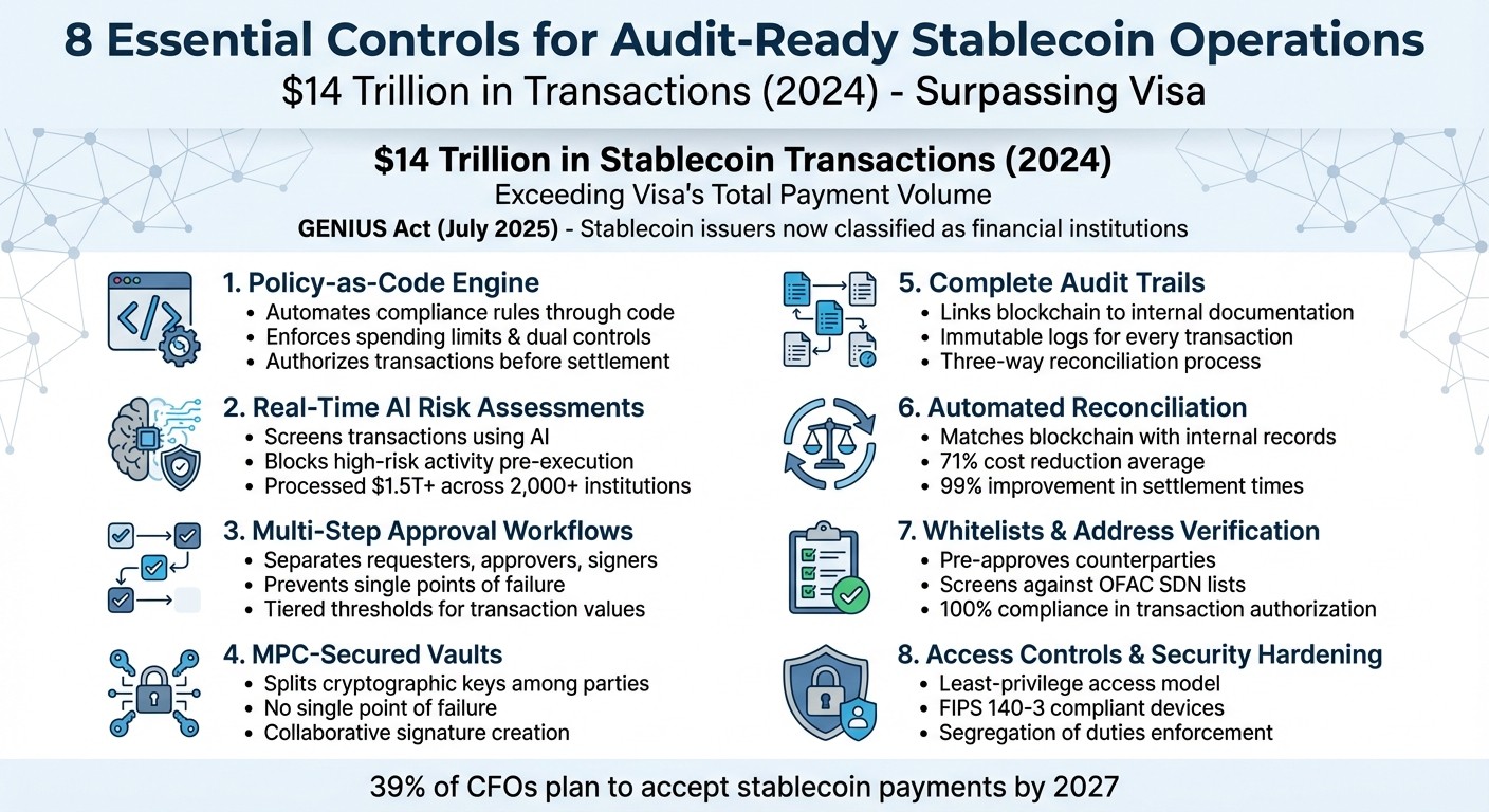 8 Essential Controls for Audit-Ready Stablecoin Operations