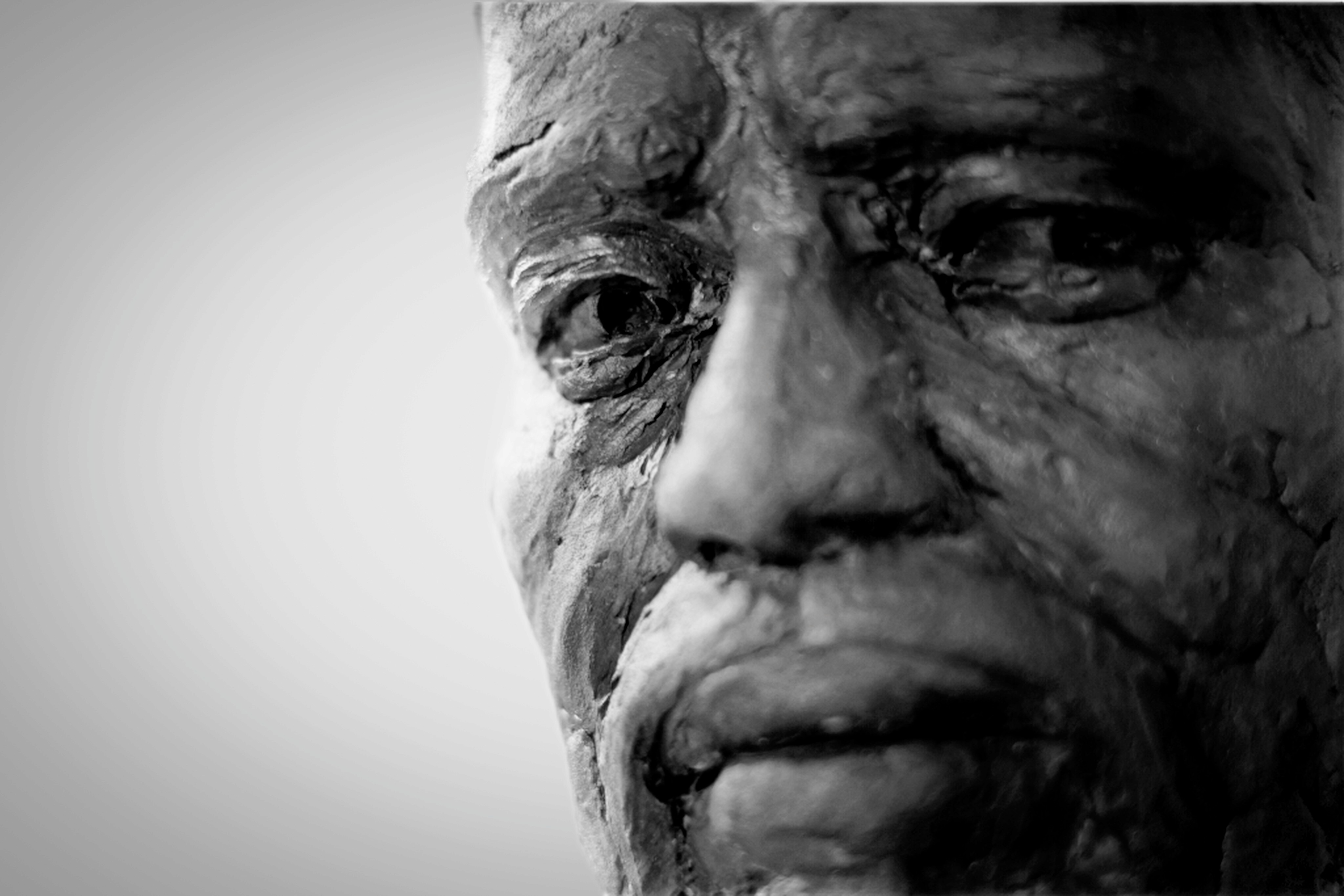 Impressionist portrait sculpture