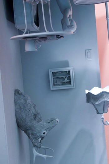 photo of a blue toned room