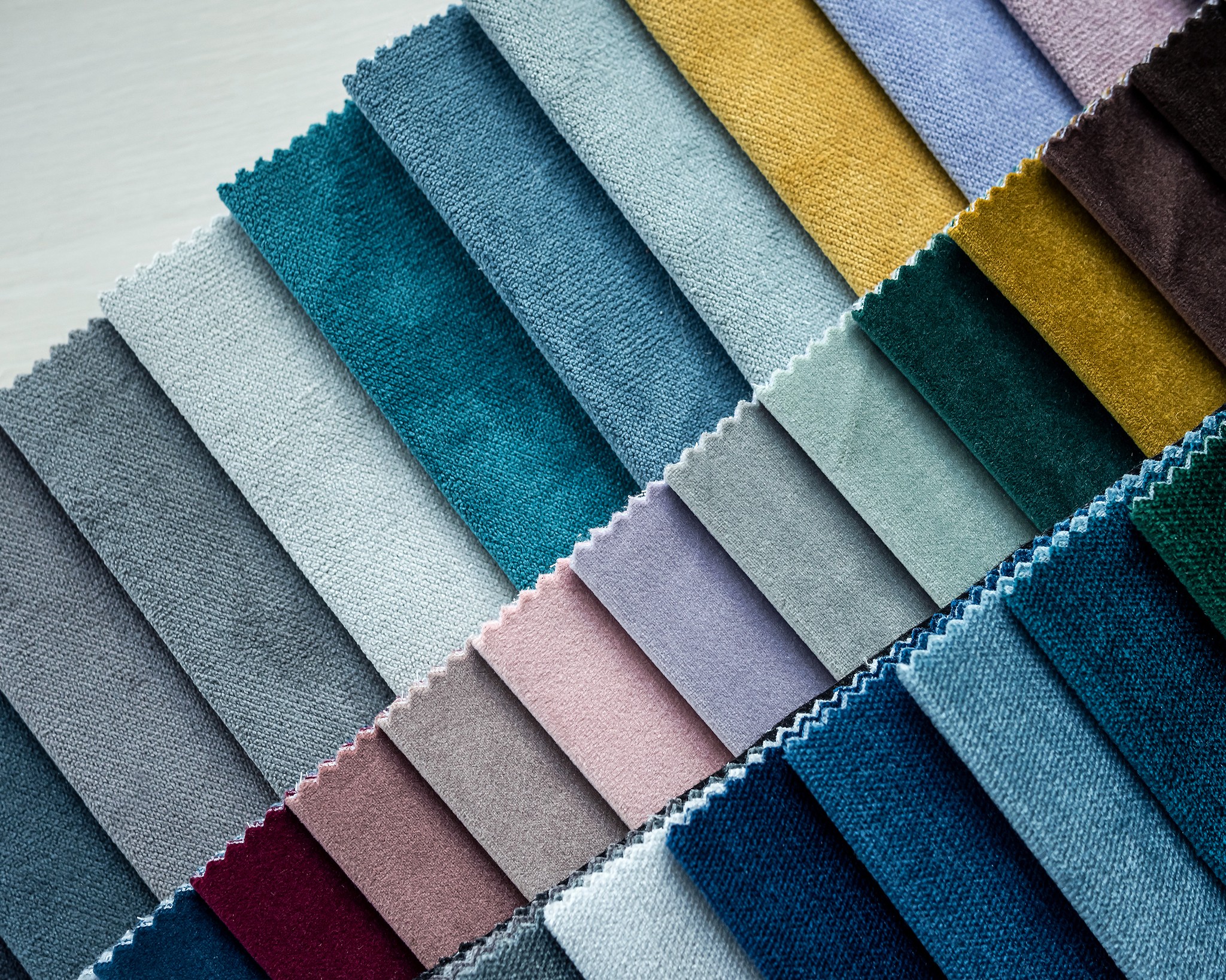 variedade de tecidos