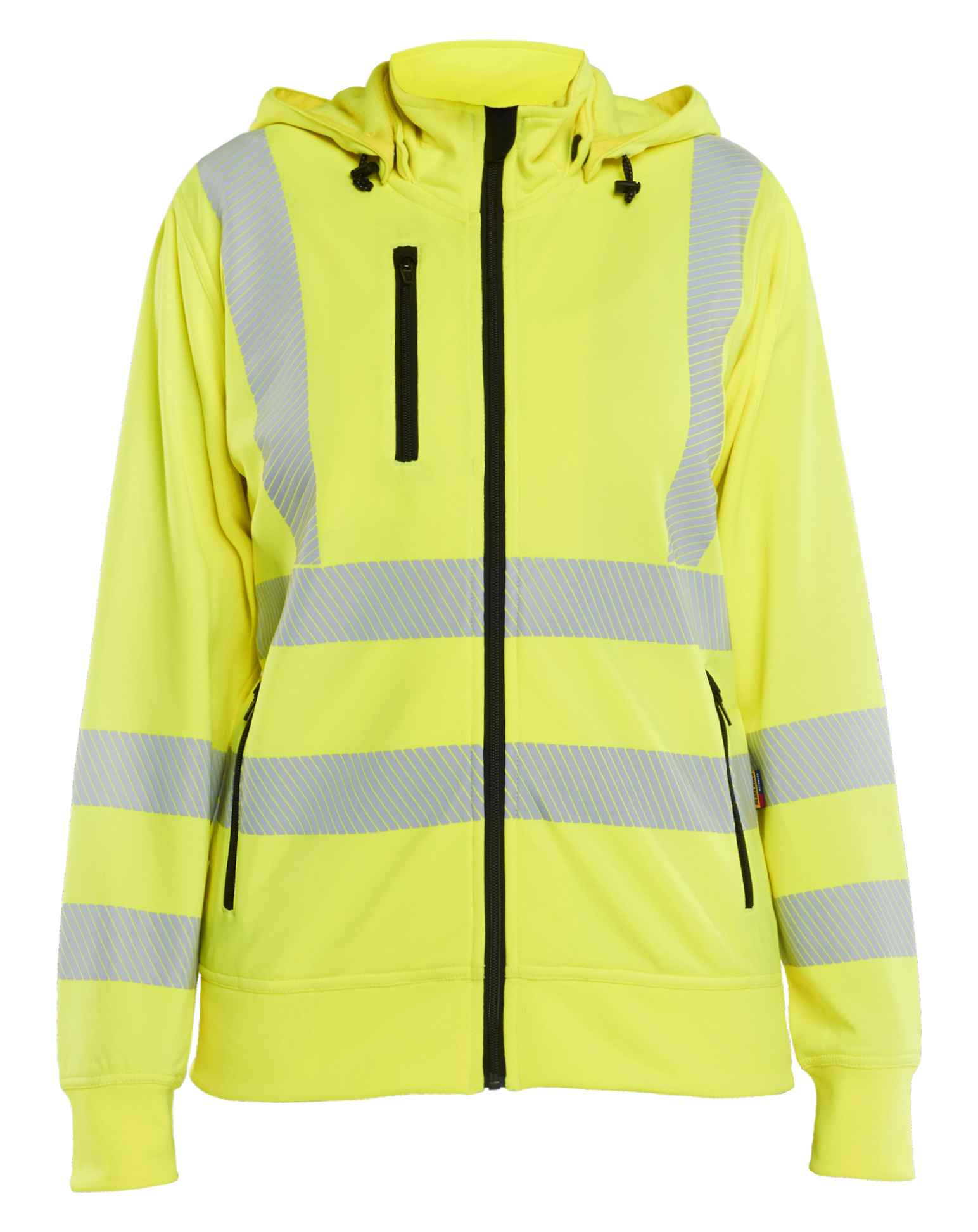 Werkjas dames voor de horeca bij Vanatex — Blåkläder Dames Sweatshirt met afneembare capuchon High Vis