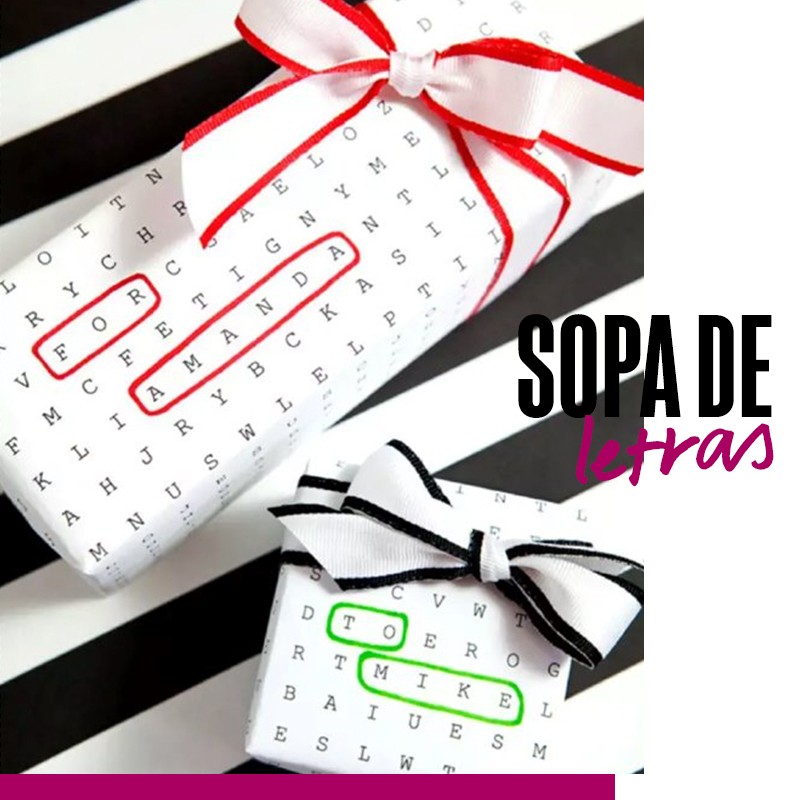 Envolturas de regalos de navidad - Sopa de letras | Fuente: Google Images