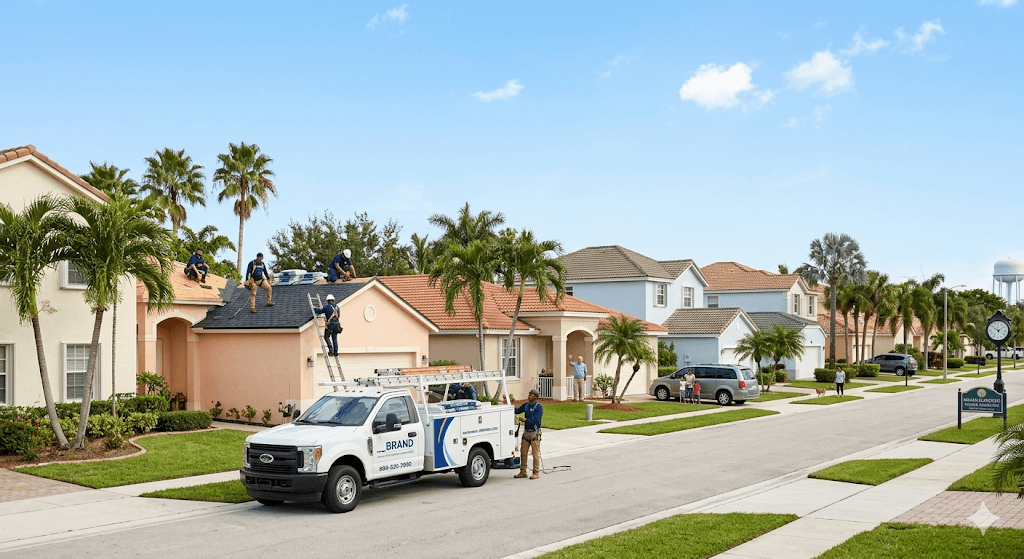 Roofing contractor Miami Gardens FL — shingle roof replacement on residential home by Roofing Network licensed contractor