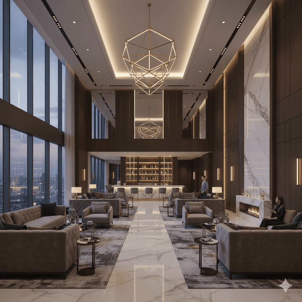 M3M Penthouses Noida: Interior of 50,000 sq ft Sky Club sanctuary