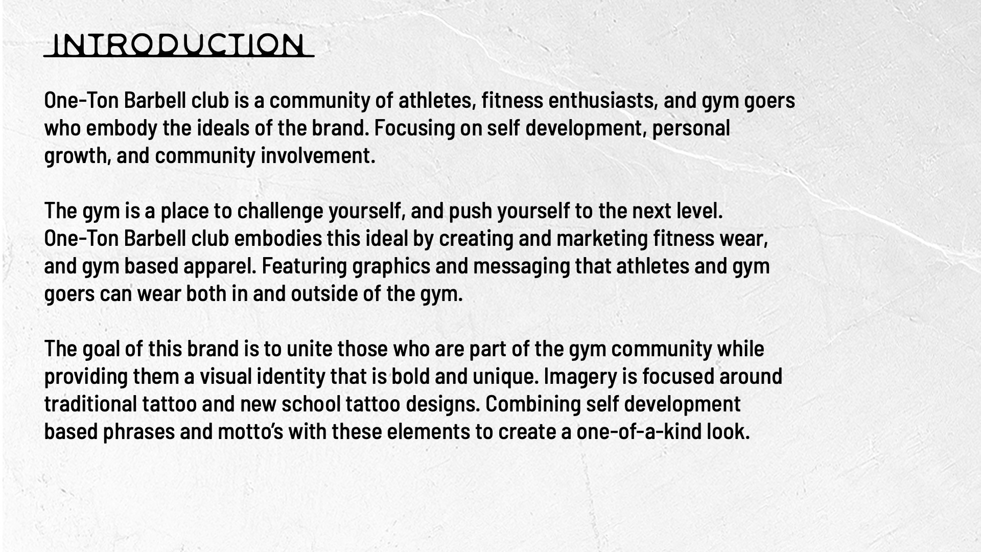 One-Ton Barbell Club Brand Deck