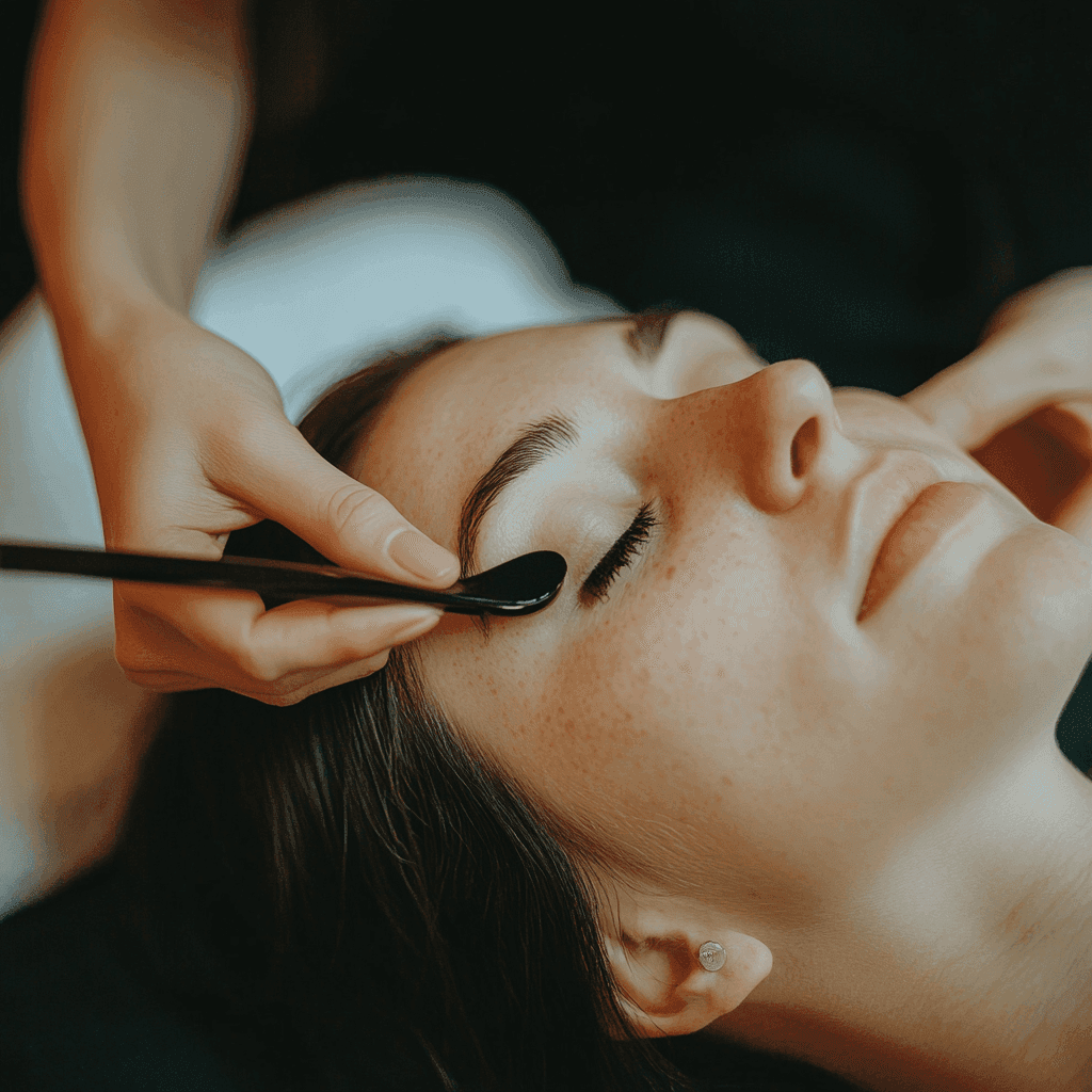 Profesjonalny masaż twarzy techniką Oshin Bian, redukcja napięcia i regeneracja skóry.