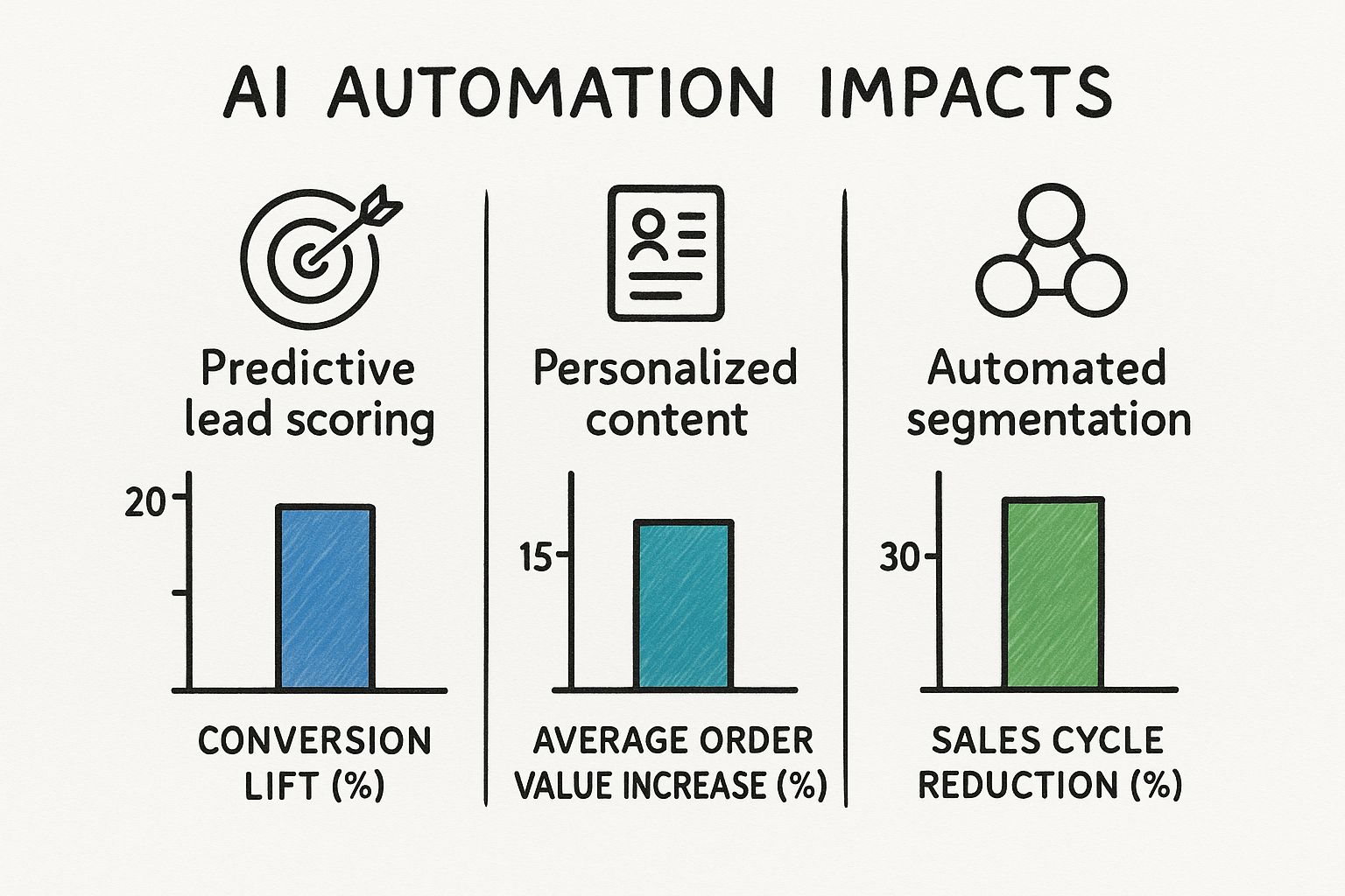 Infographic about benefits marketing automation