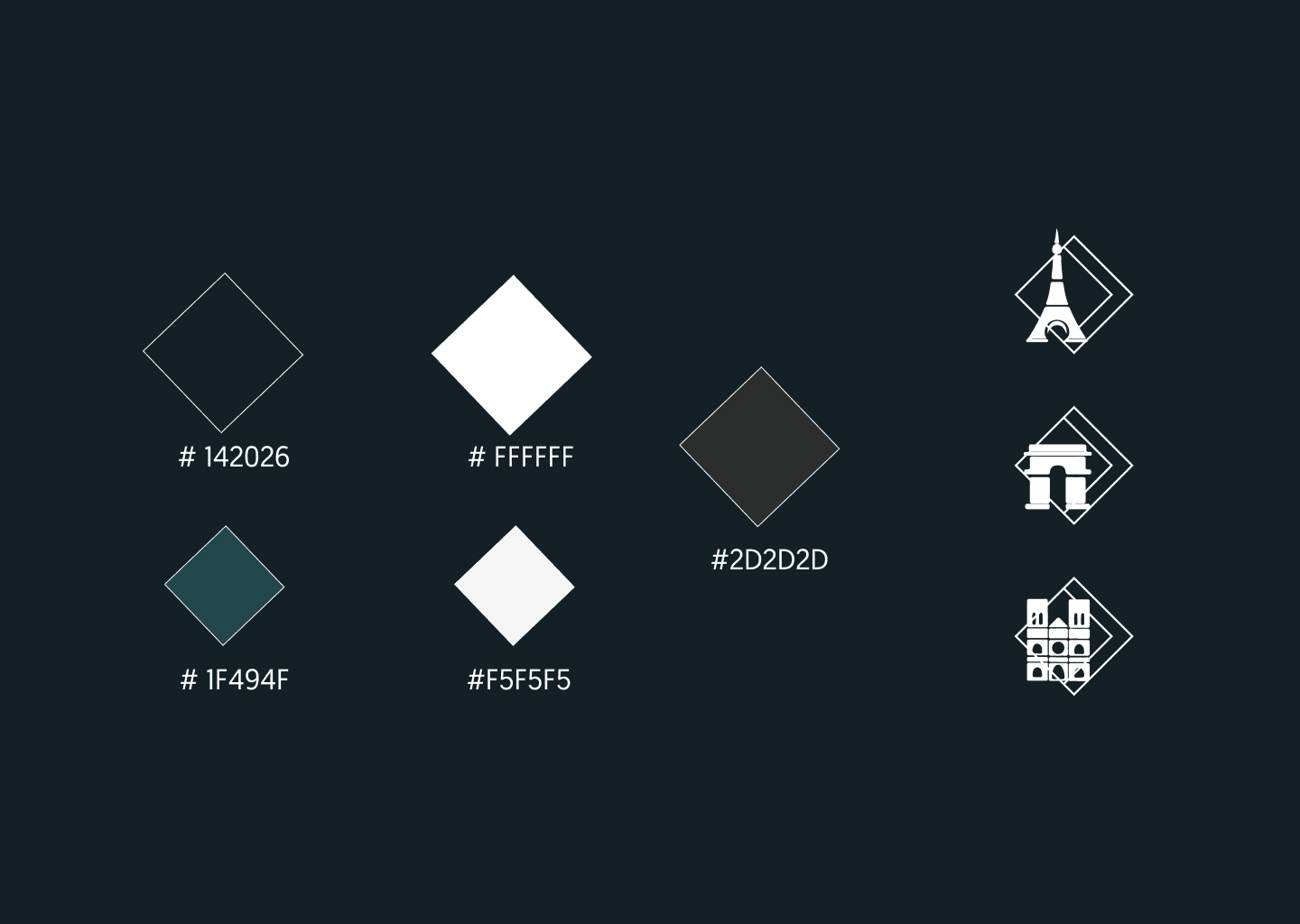 The home page header and footer