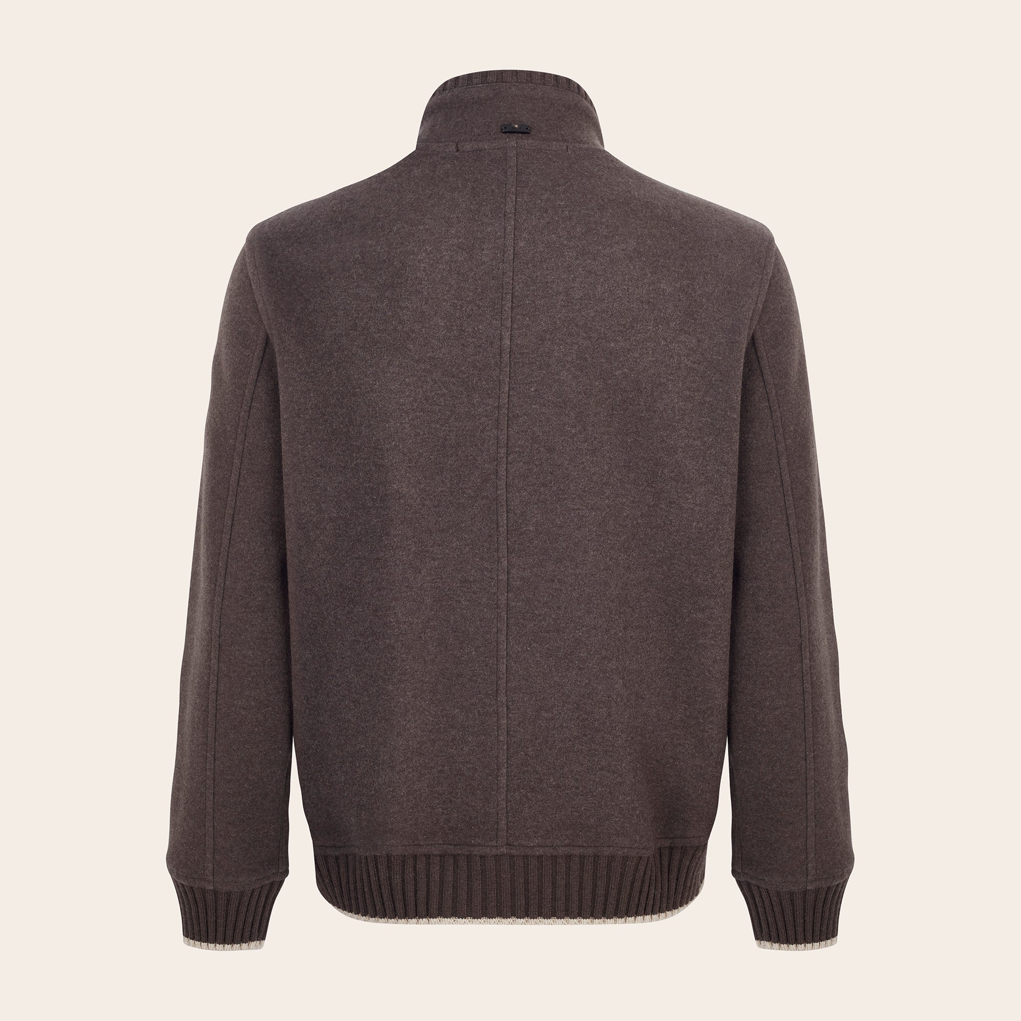 Lugano Cashmere Flanel Double Full - zip Jacket - Mandelli UK