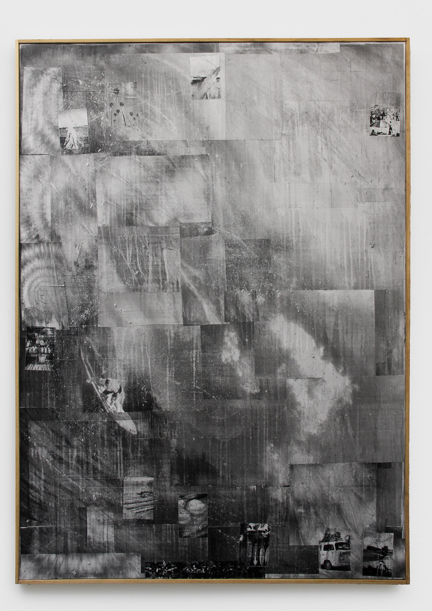 Nicholas Cheveldave artwork collage on canvas