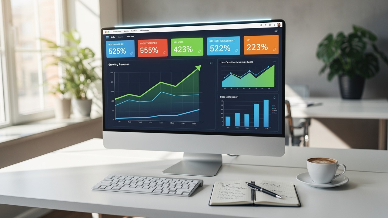 Analytics dashboard showing improved conversion tracking performance