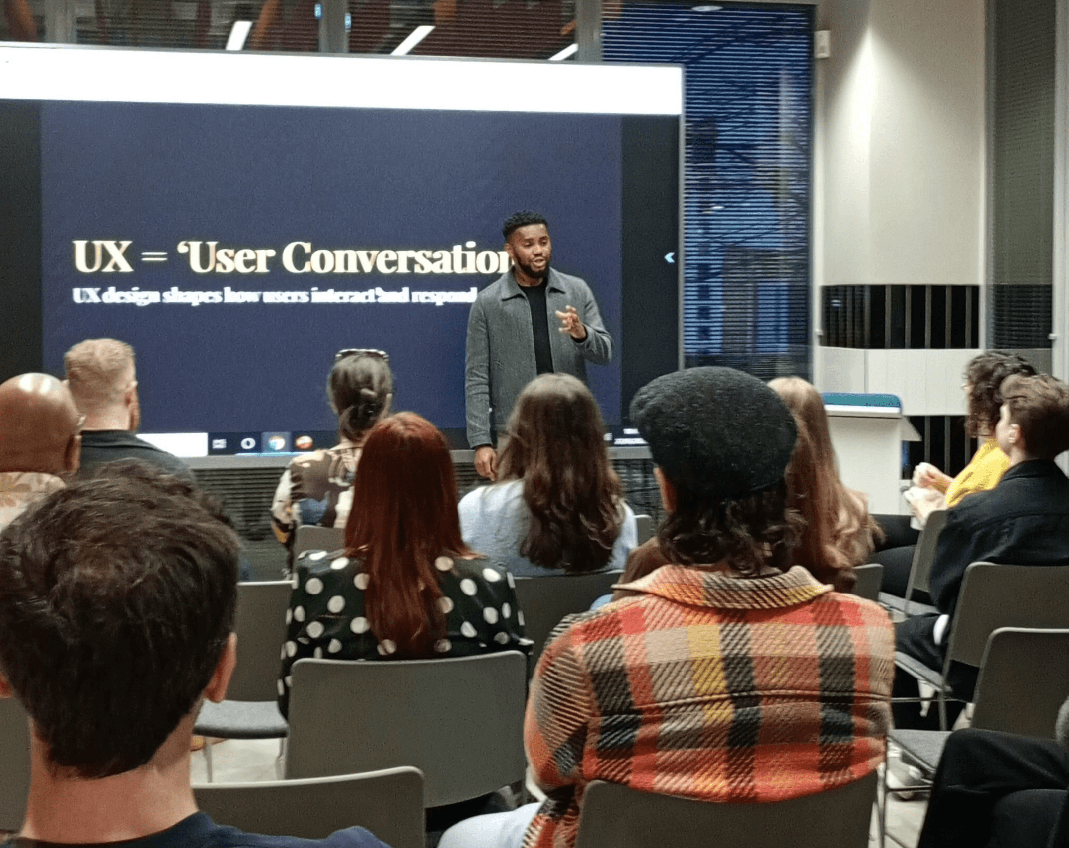 Design Mentor facilitating a class