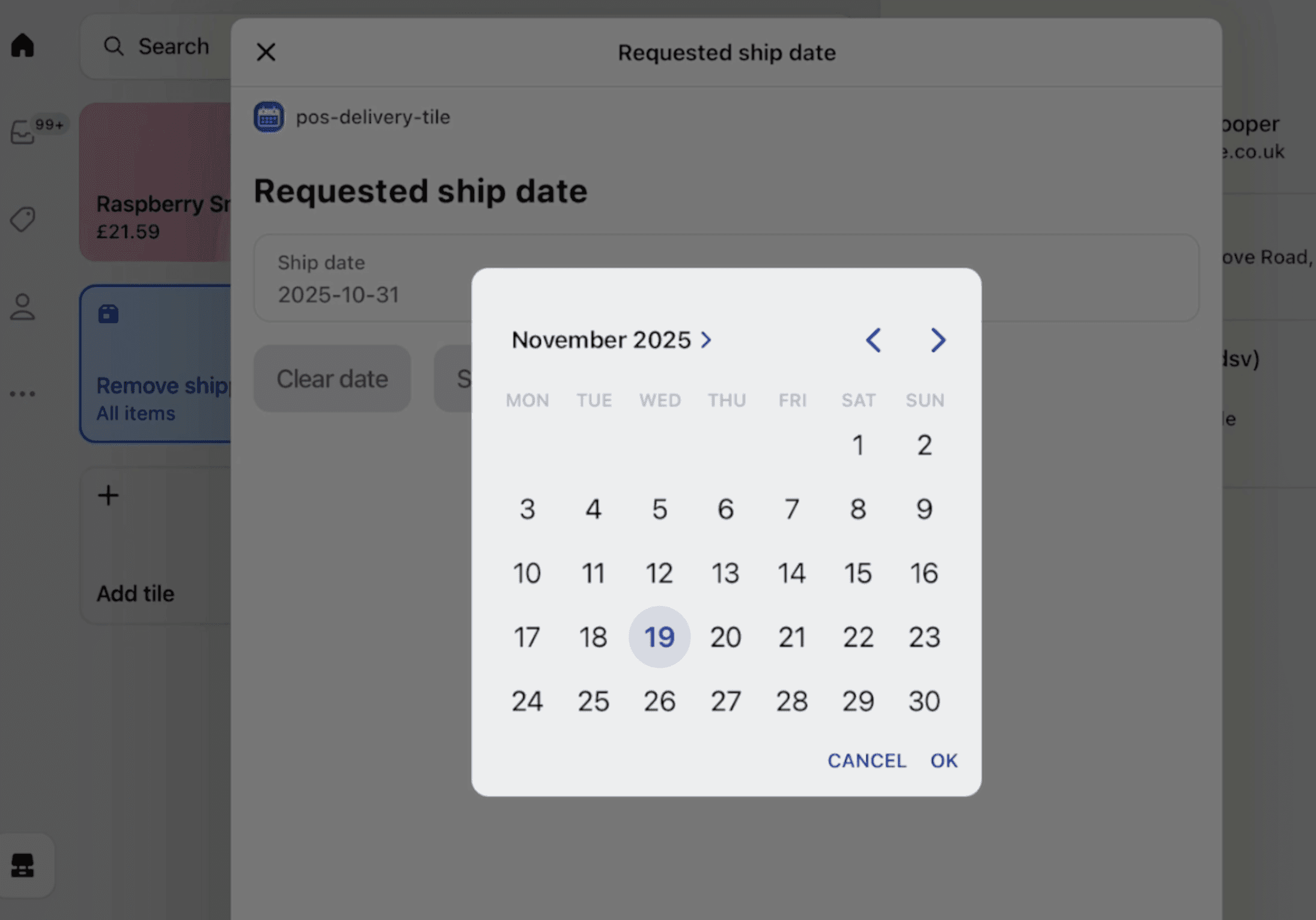 Furniture with Flare Shopify Date Picker 
