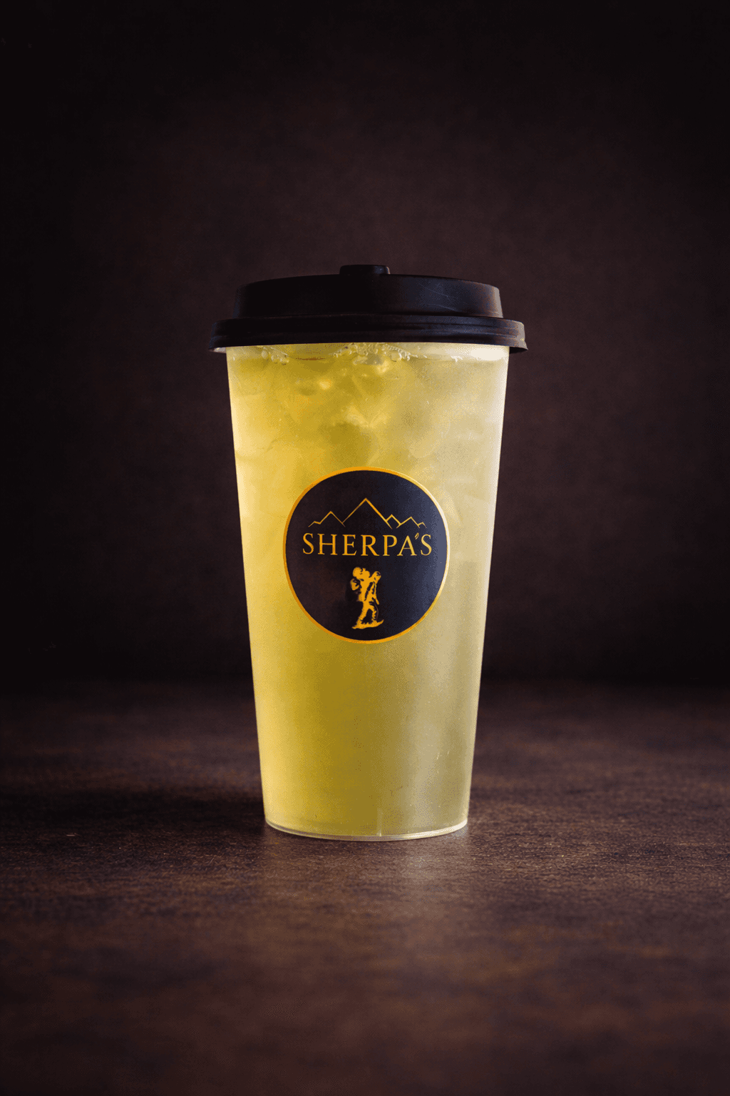 Honeydew Fruit Tea blended to order with real honeydew at Café Sherpa's in Brookfield, WI. Pale green, refreshing, and naturally sweet.