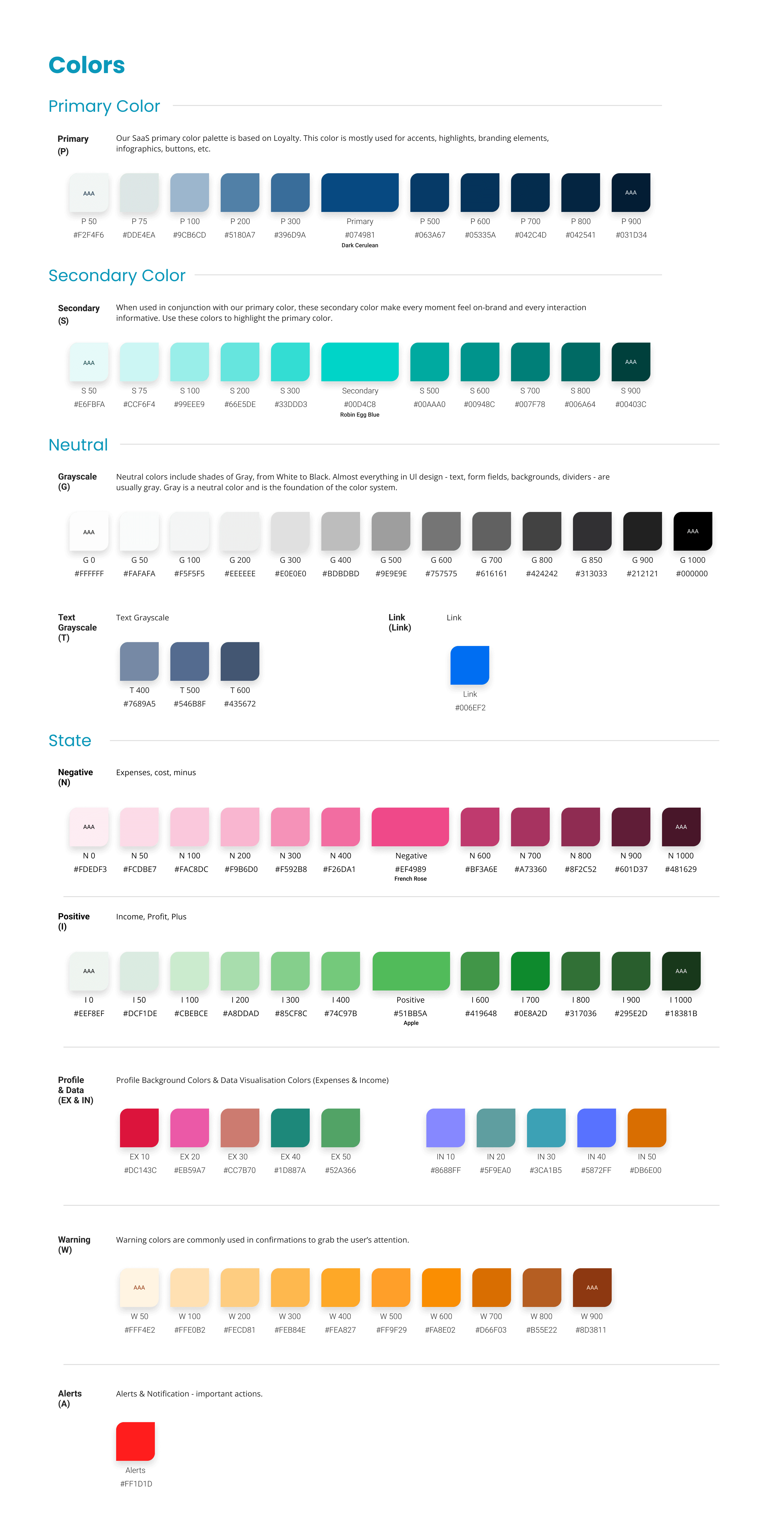 Design System colors