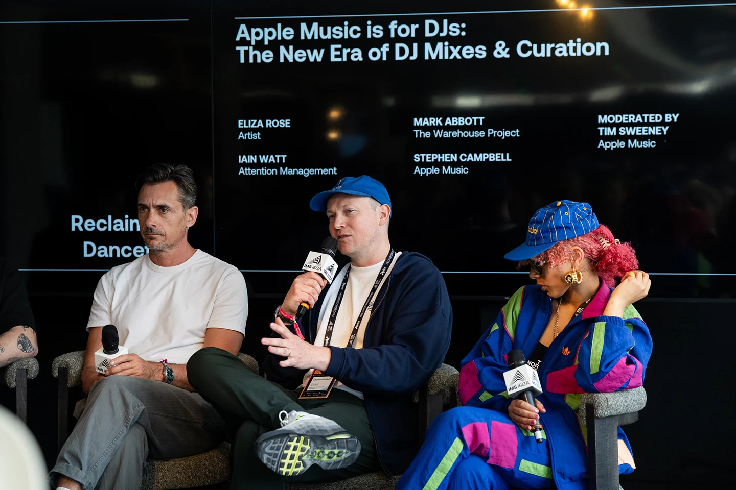 Ian Watt (Attention Management), Stephen Campbell (Apple Music) & DJ Eliza Rose