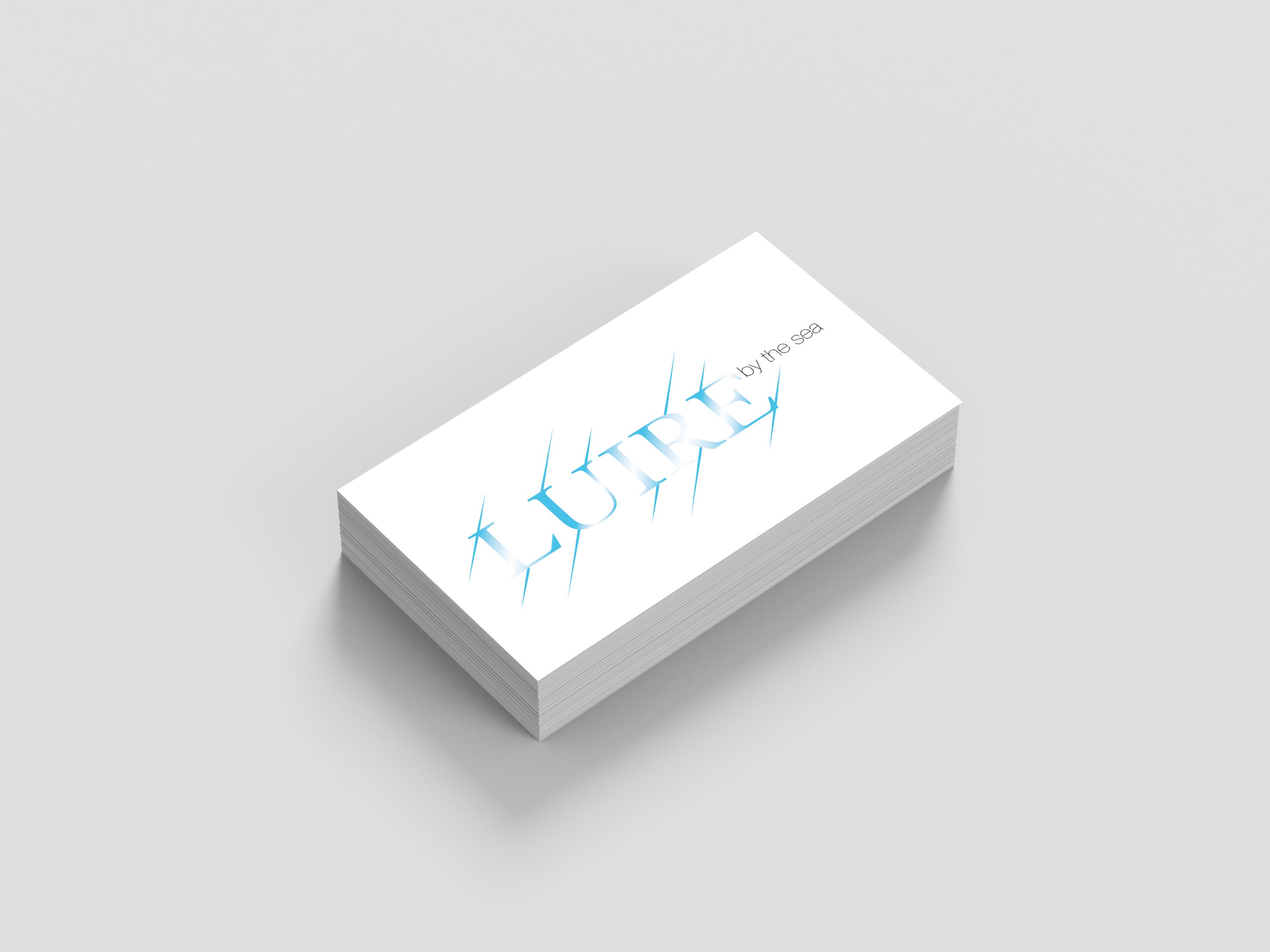 a stack of name card