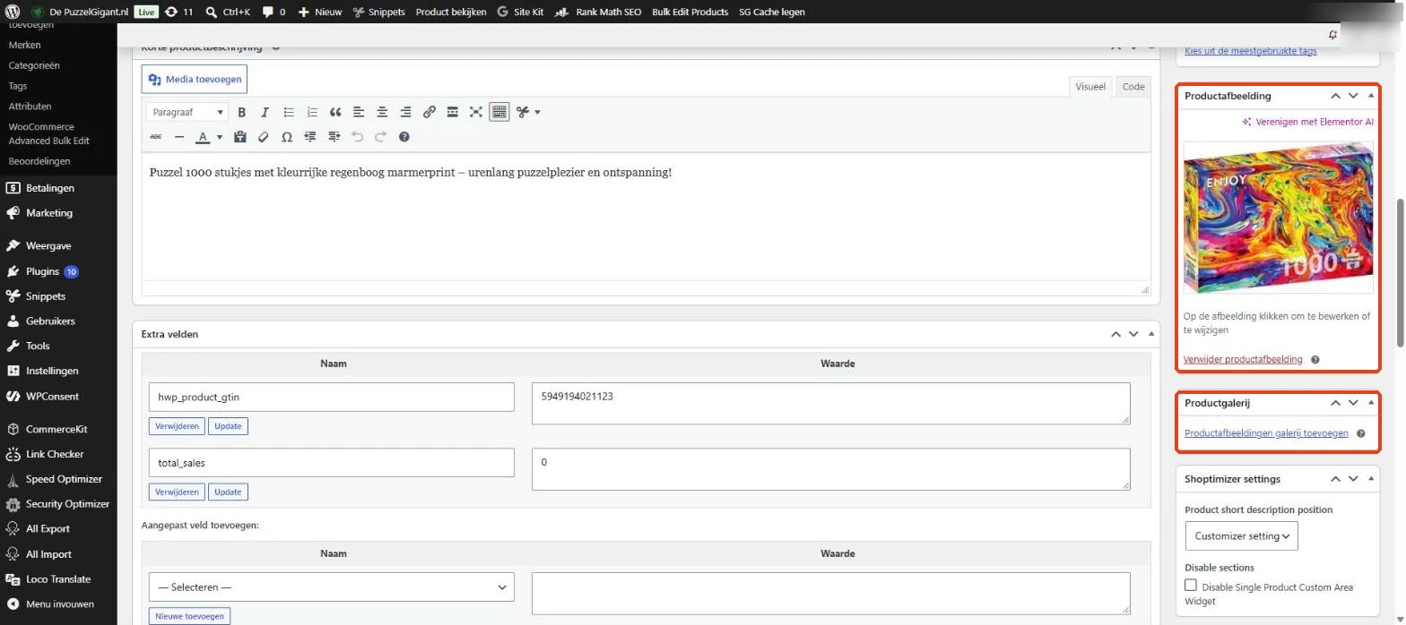 WooCommerce: Productafbeelding en Productgalerij