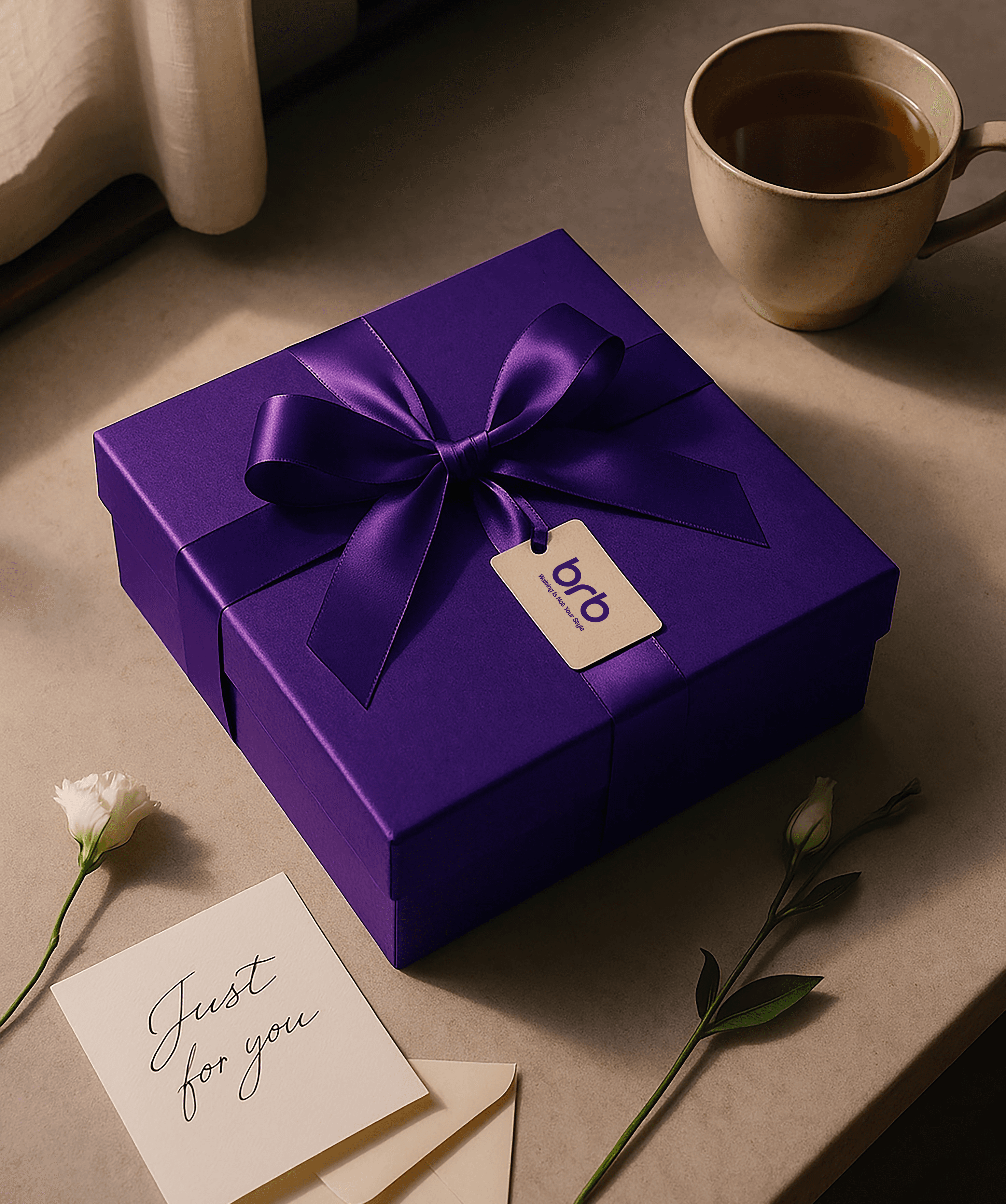 Sending a gift with BRB delivery including a handwritten message