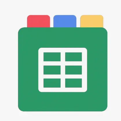 Icône classification automatique et tri des données Google Sheets avec scripts intelligents