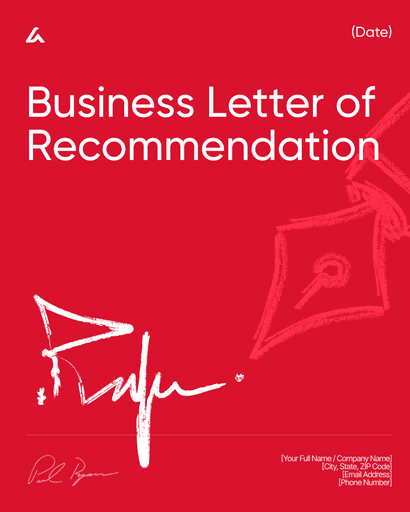 Business Letter of Recommendation