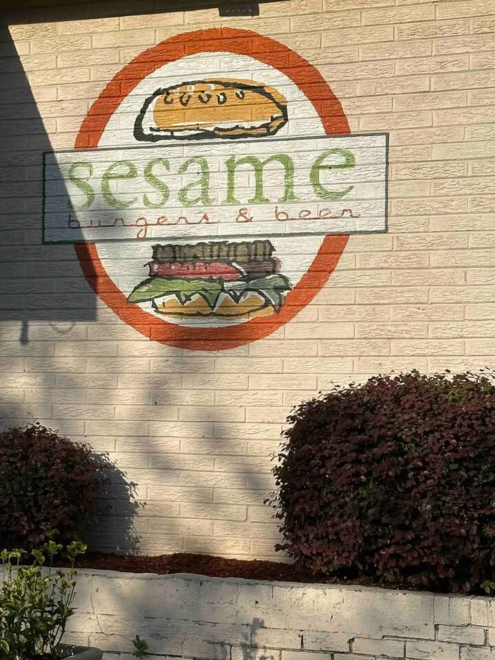 Sesame Burgers and Beer sign on Spruill Avenue
