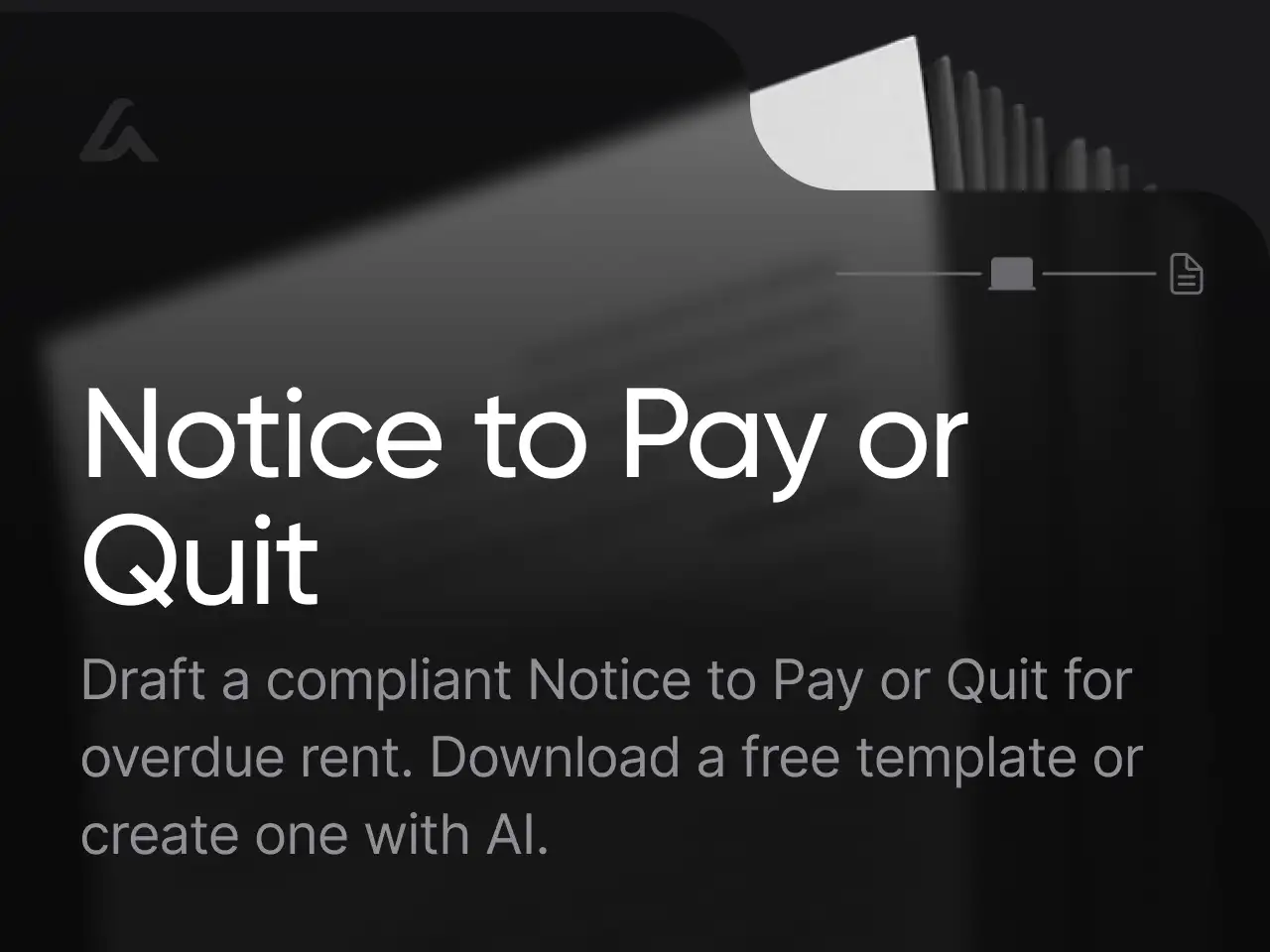 Notice to Pay or Quit