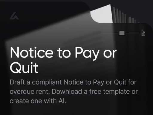 Notice to Pay or Quit