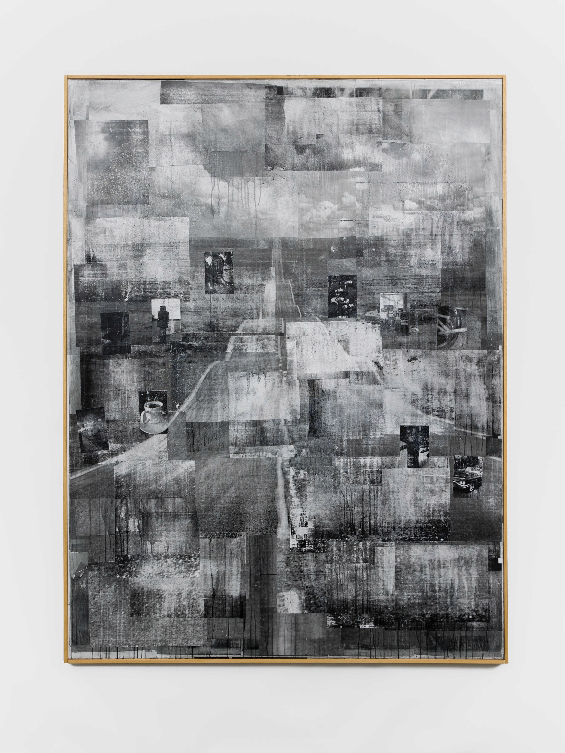Nicholas Cheveldave artwork collage on canvas
