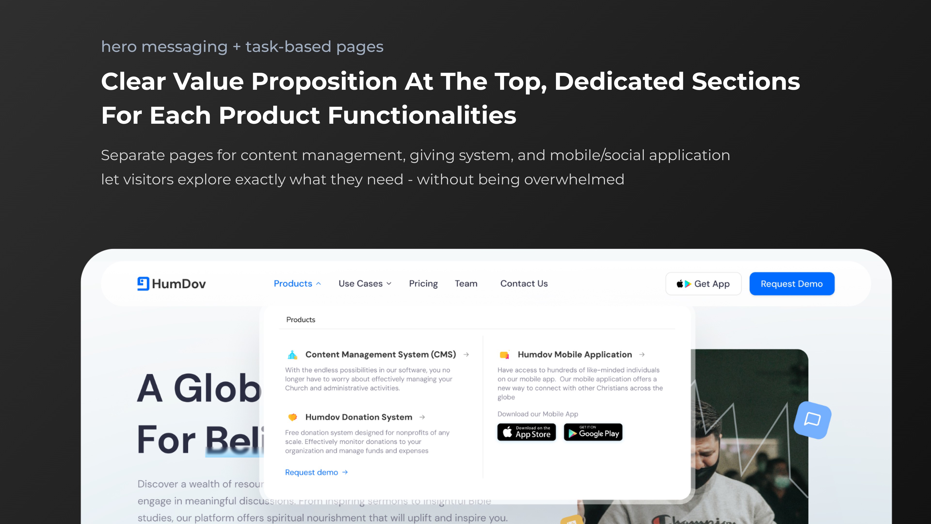 Clear value proposition & dedicated prodyct page