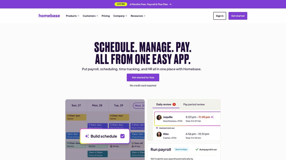 Top 7 Best Rota Software Solutions for 2026 - Homebase