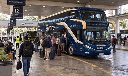 Embarque no ônibus da Livare