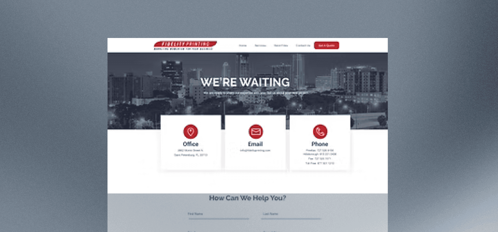 Final UI: Contact Page