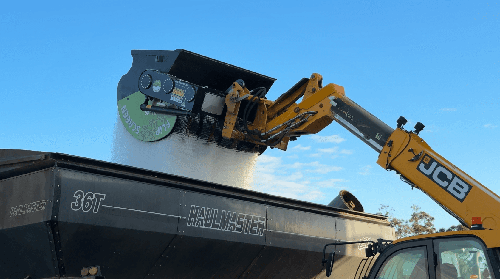 E20 FlipScreen on an Excavator 1