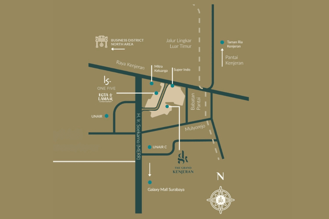 Lokasi Central Park Juanda
