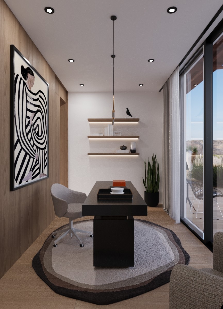 Modern Office Residential Design in Marfa West Texas