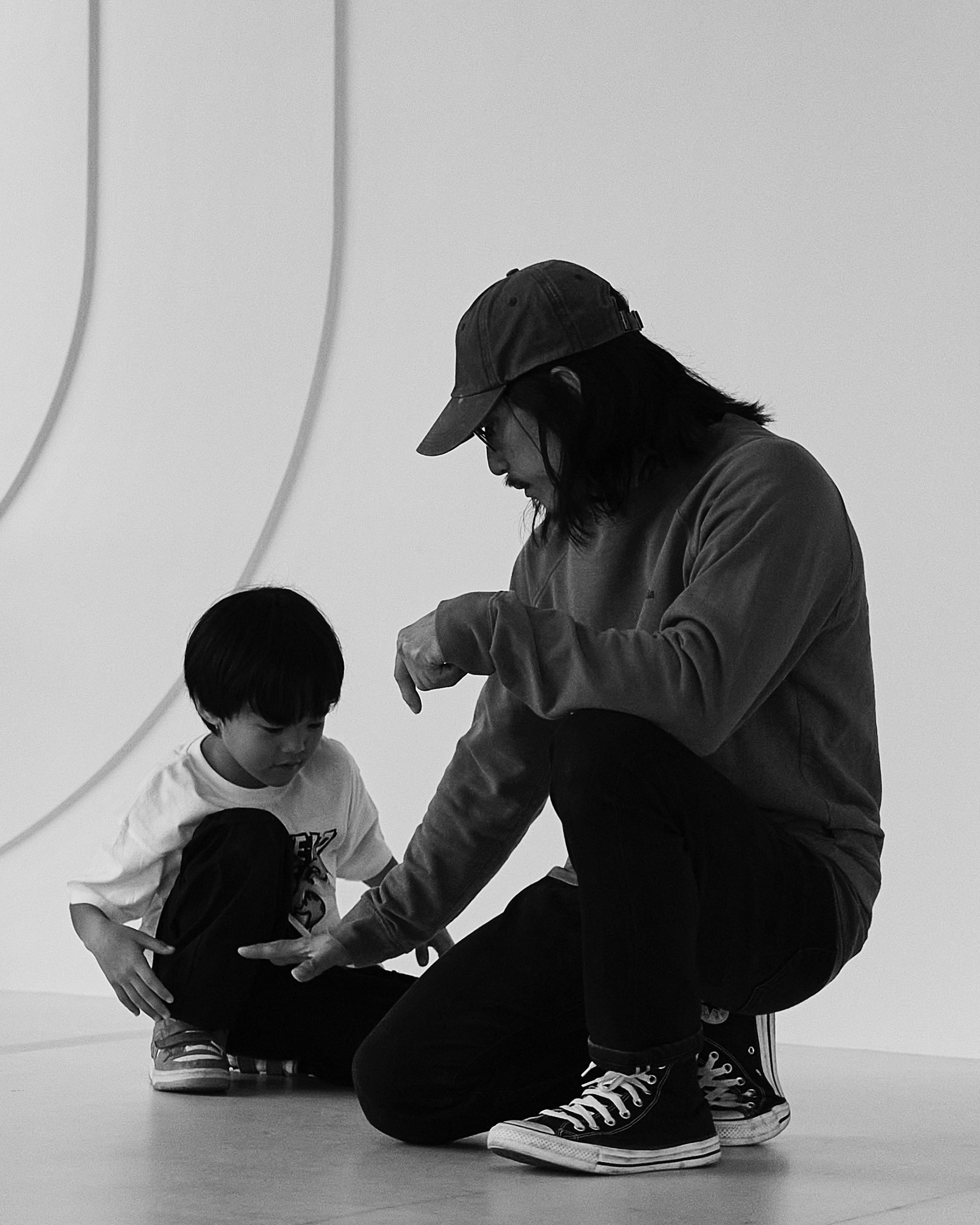 teacher teaching kid breakdancing in BGC Taguig