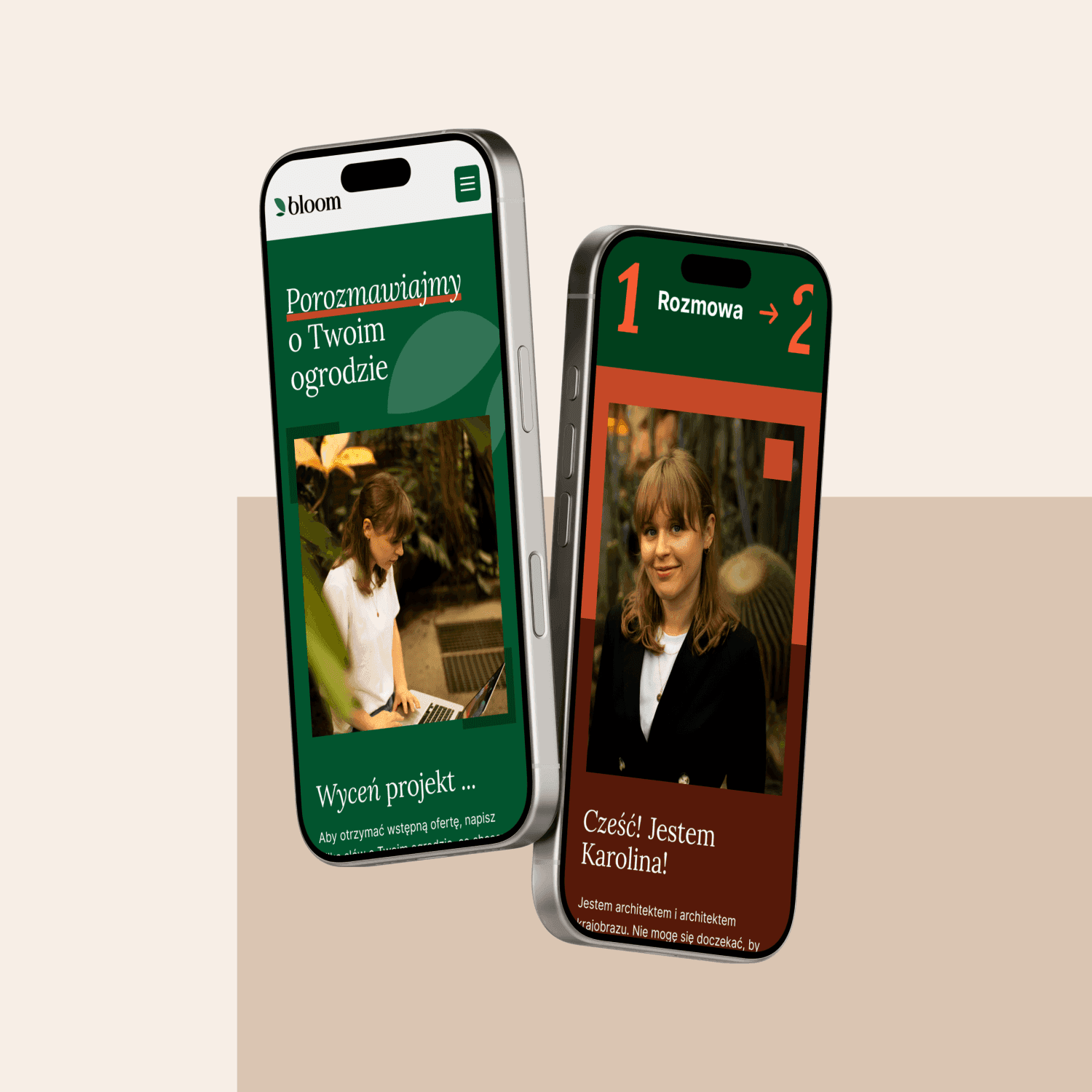 Website on mobile mockup