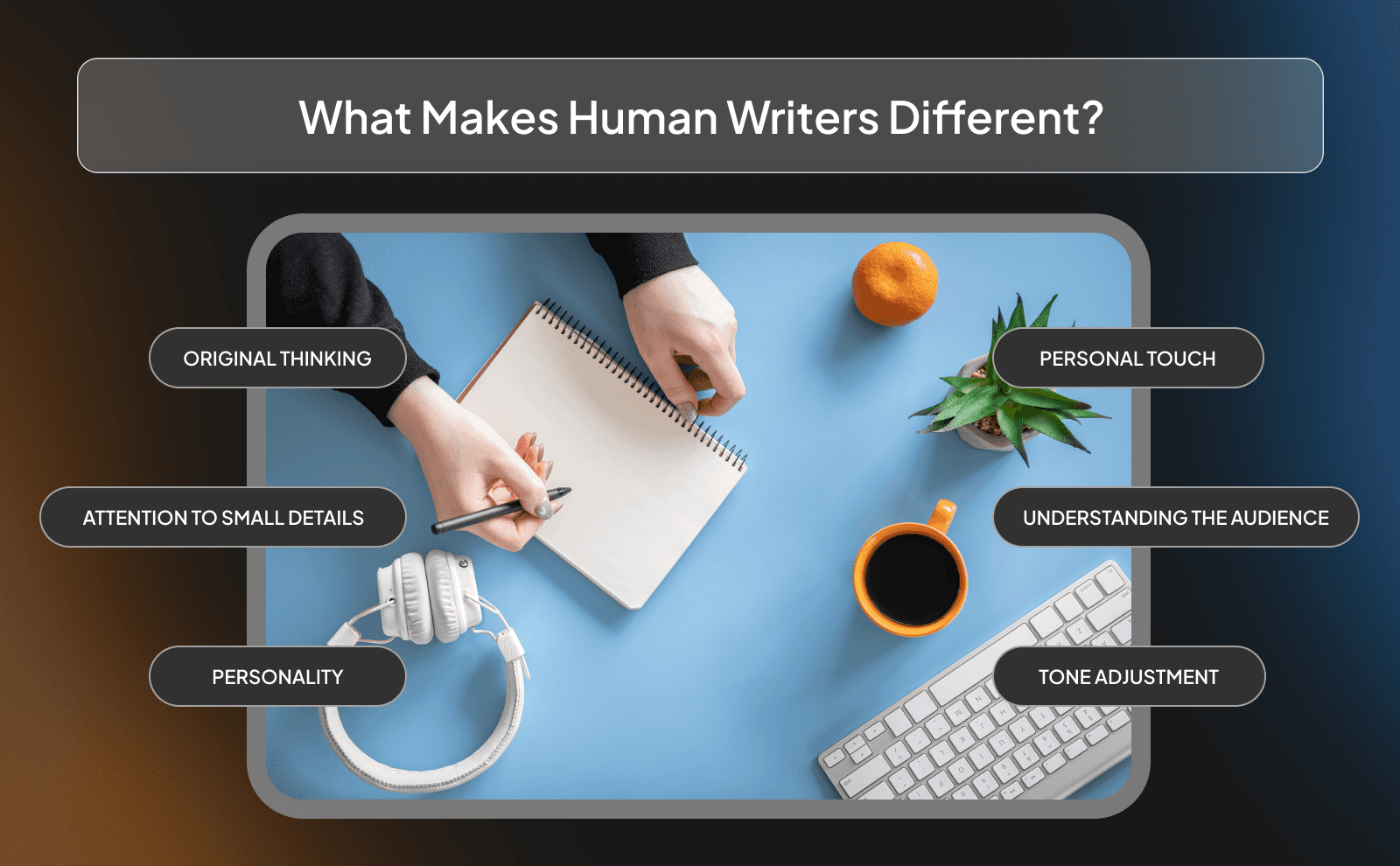 What makes human writers different