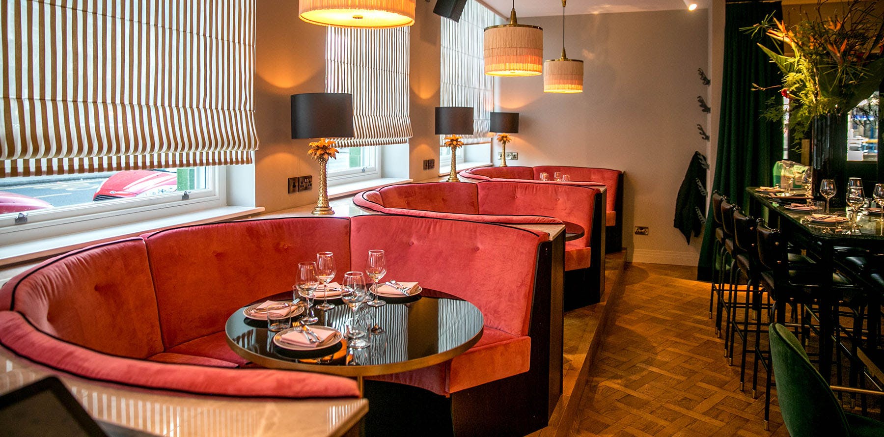 Bespoke hospitality joinery with banquette seating, timber detailing and premium restaurant interior finishes