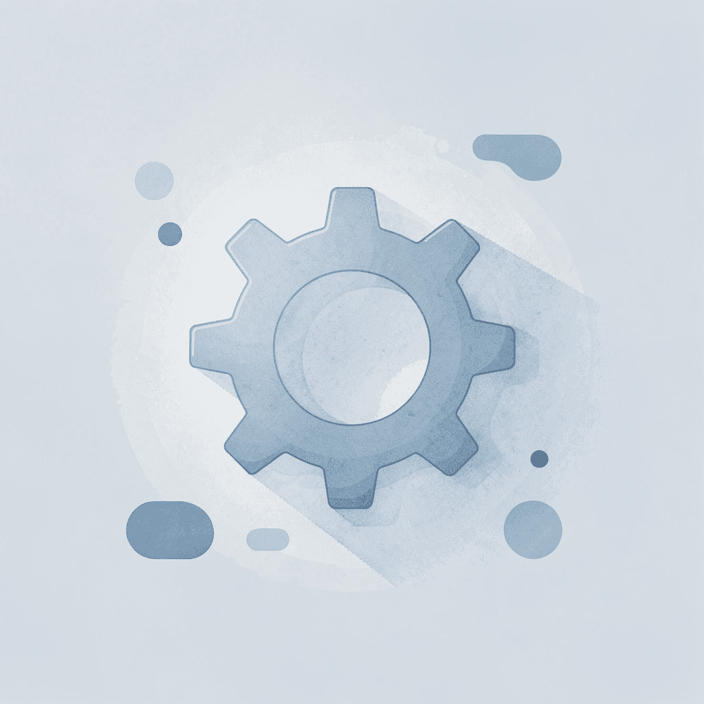 Screen printing press icon representing the core printing process